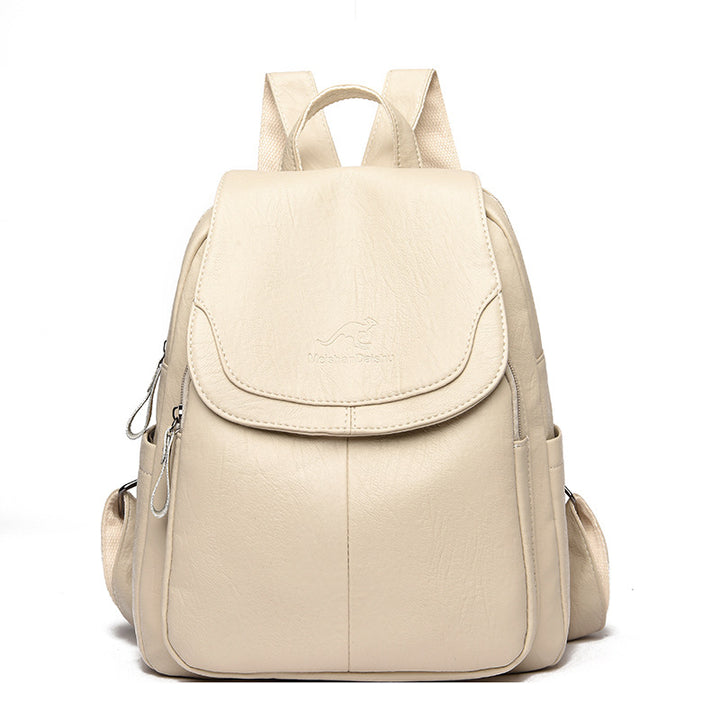 Robust Leather Backpack For Women