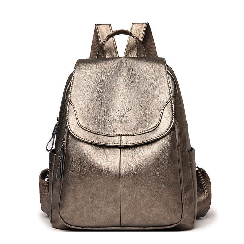 Robust Leather Backpack For Women
