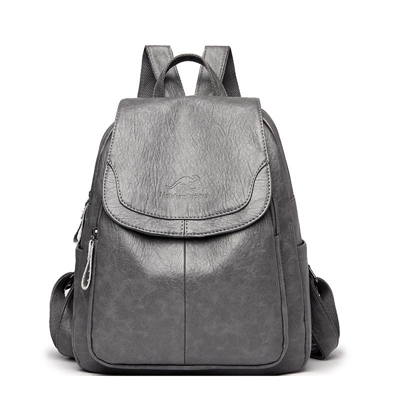 Robust Leather Backpack For Women