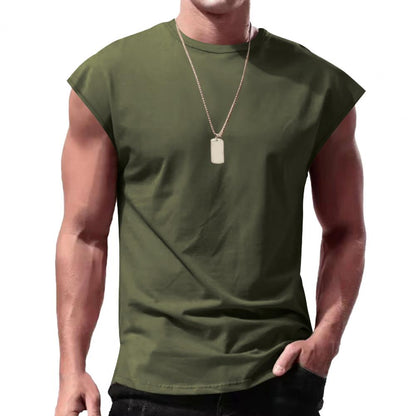 The sleeveless shirt by Rona Mann.