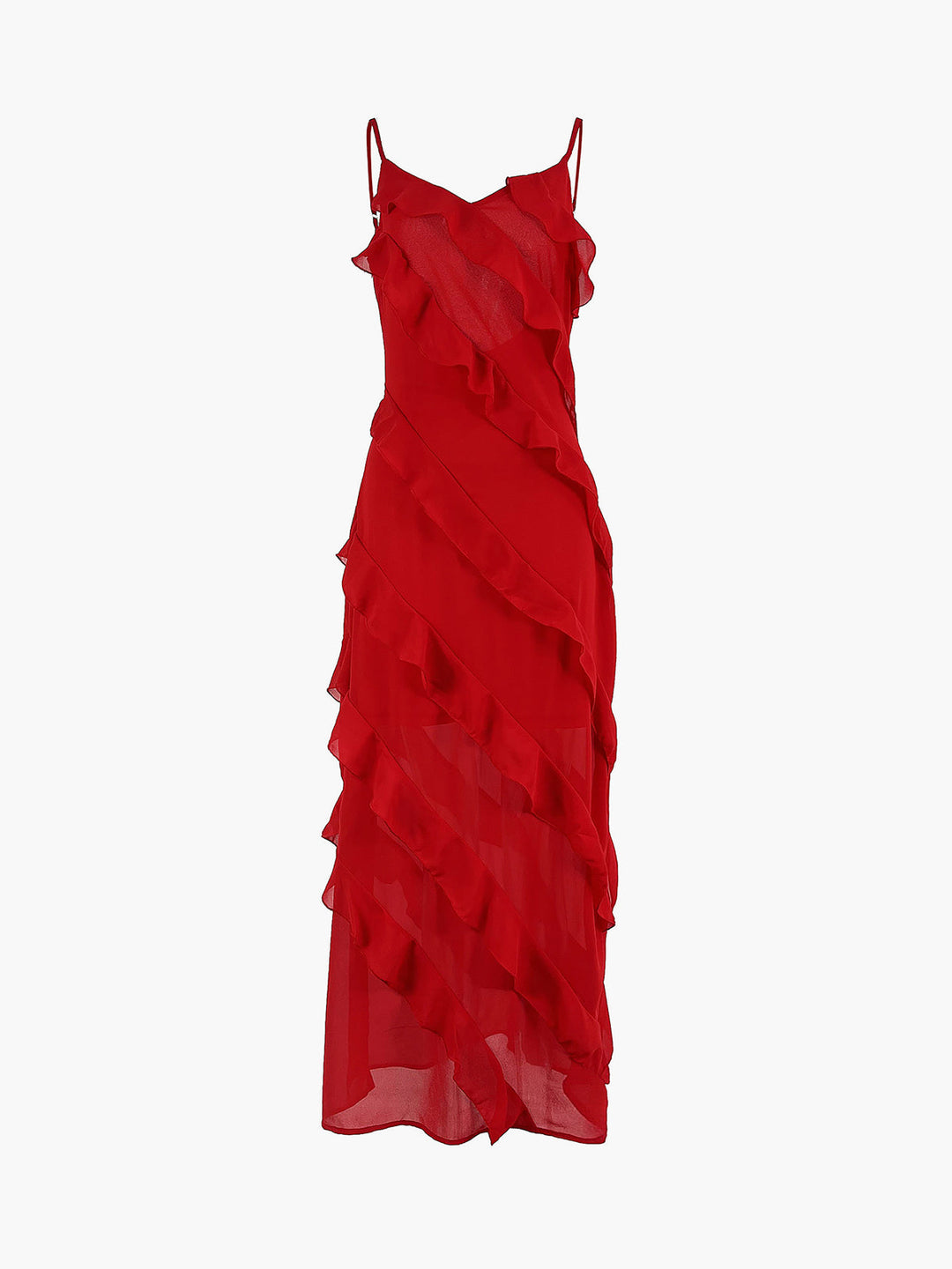 Ruffle Maxi Dress Women