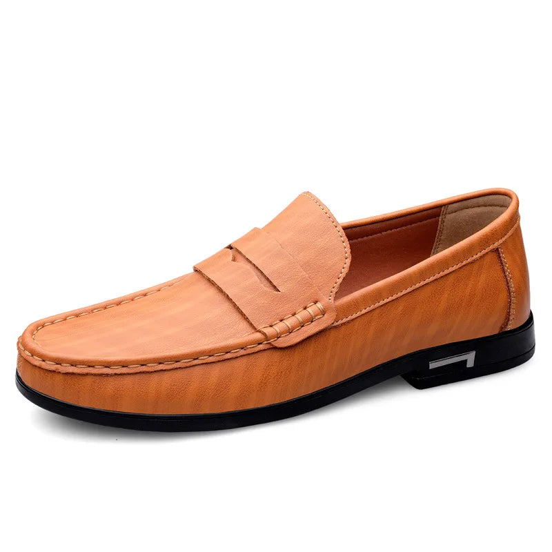 Men's Slip-In Loafer With A Round Shape And Closed Surface