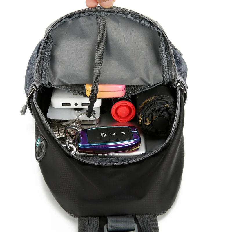 Water Bag With Multiple Pockets For Traveling - Crossbody Bag