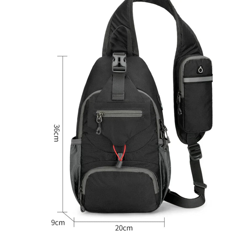 Water Bag With Multiple Pockets For Traveling - Crossbody Bag