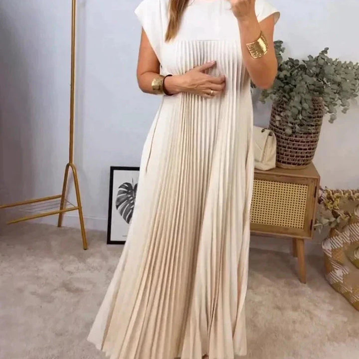 Sheria Elegant Pleated Dress