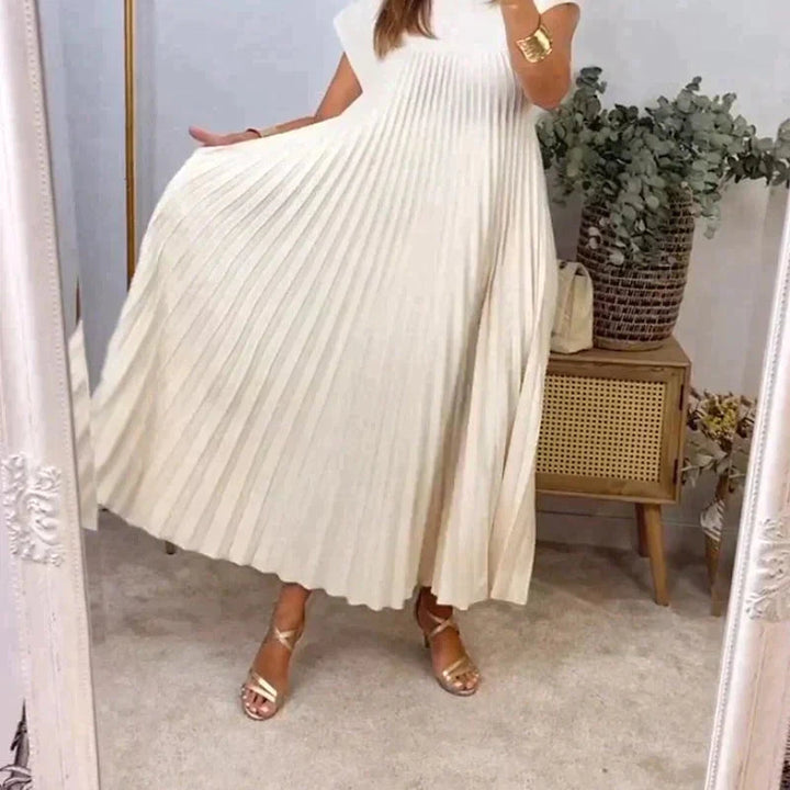 Sheria Elegant Pleated Dress