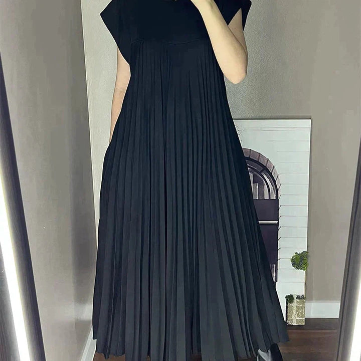 Sheria Elegant Pleated Dress
