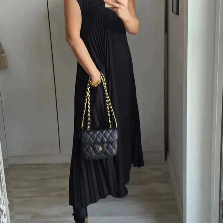 Sheria Elegant Pleated Dress