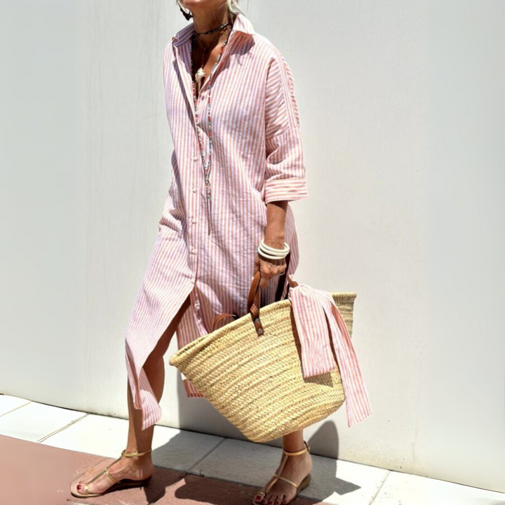 Loose-Fit Shirt Dress Women
