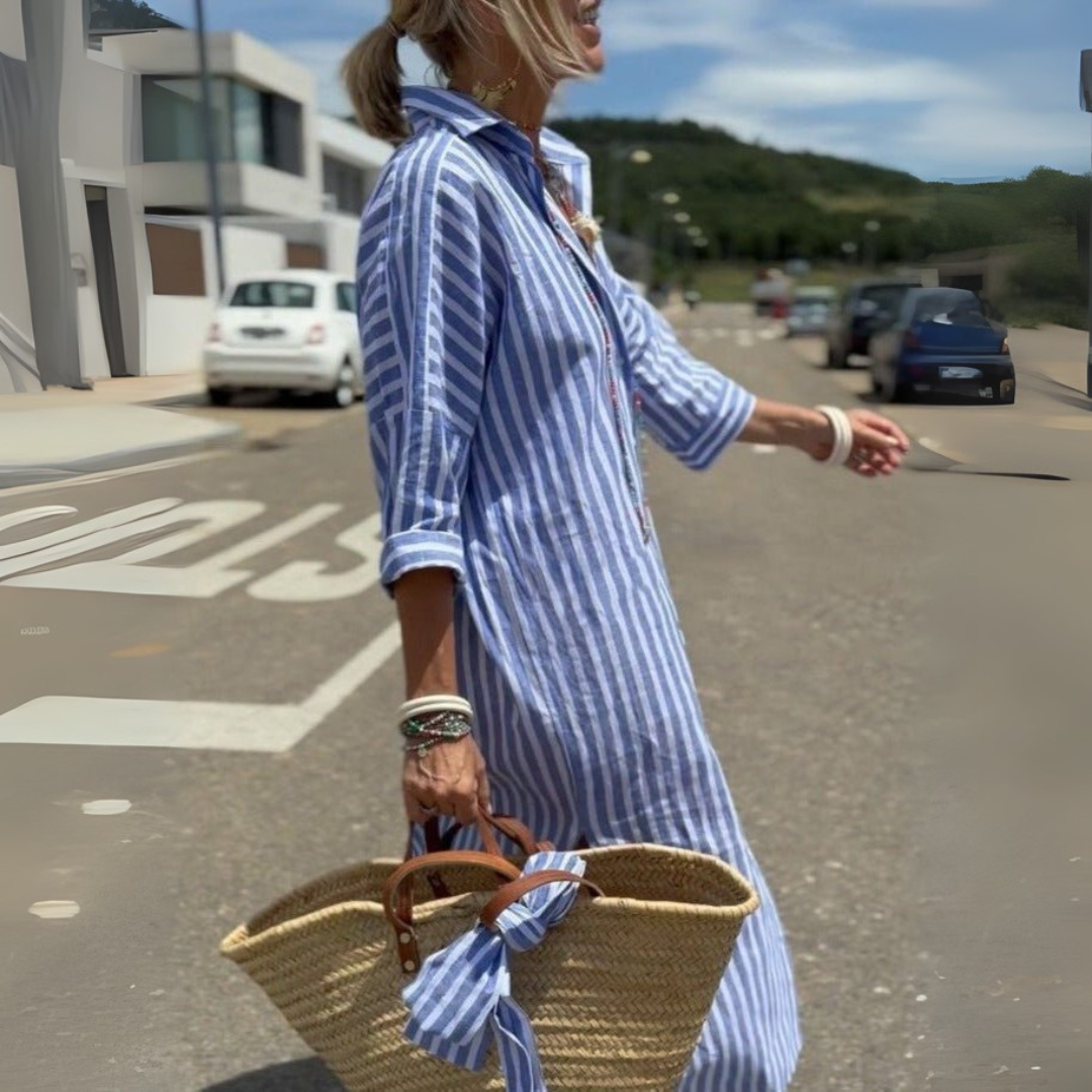 Loose-Fit Shirt Dress Women