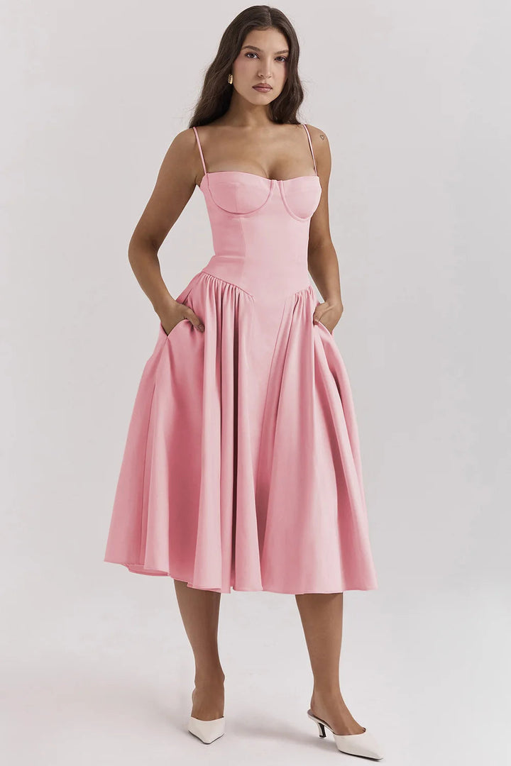 Sleeveless Midi Dress Women