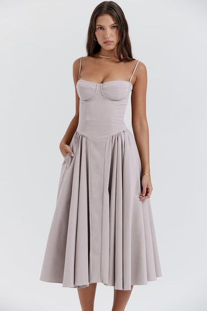 Sleeveless Midi Dress Women