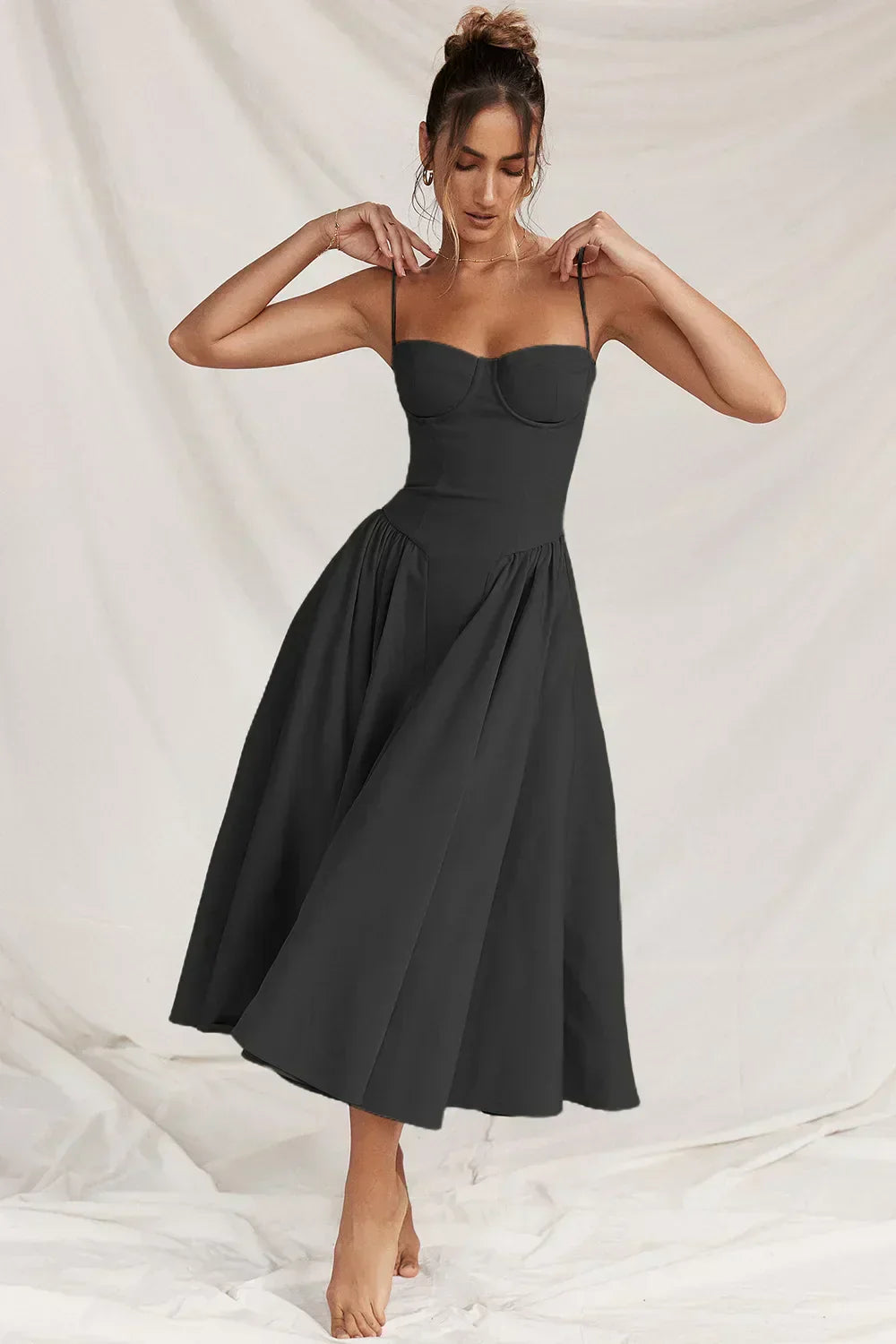 Sleeveless Midi Dress Women