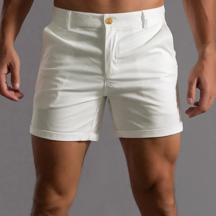 Slim Fit Mid-Length Shorts for Men