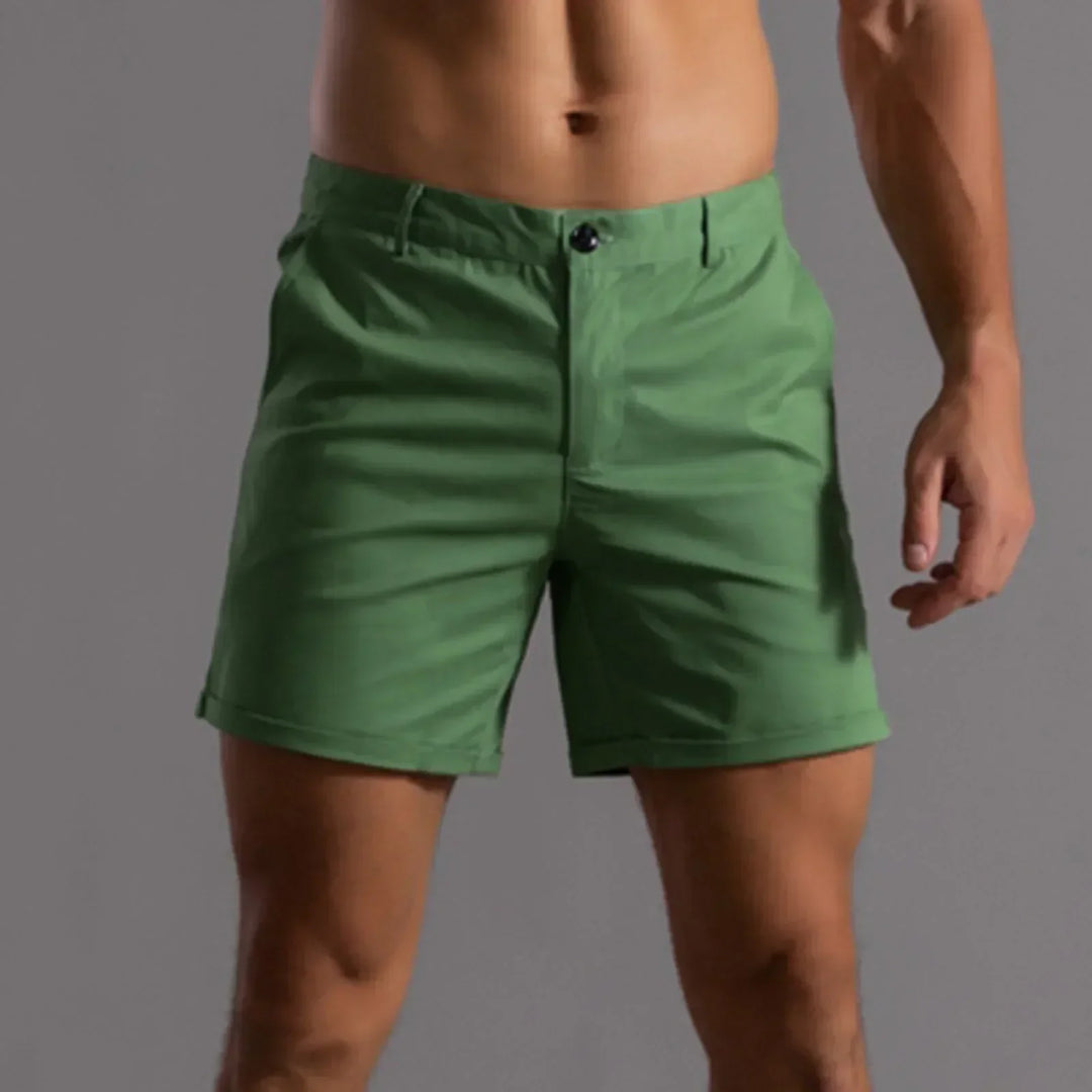 Slim Fit Mid-Length Shorts for Men