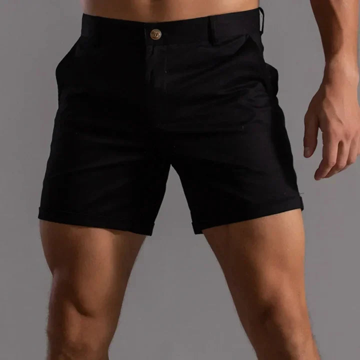 Slim Fit Mid-Length Shorts for Men