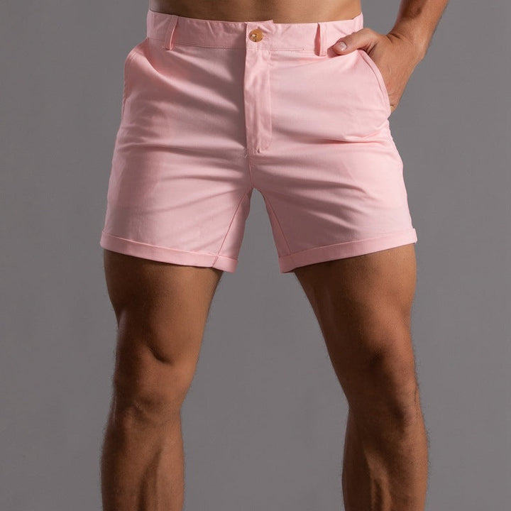 Slim Fit Mid-Length Shorts for Men