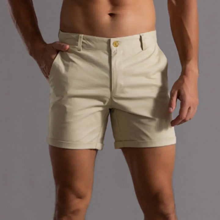 Slim Fit Mid-Length Shorts for Men