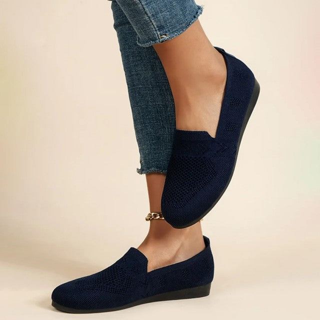 Slip-On Ballerinas Women - Textured Surface & Rounded Front