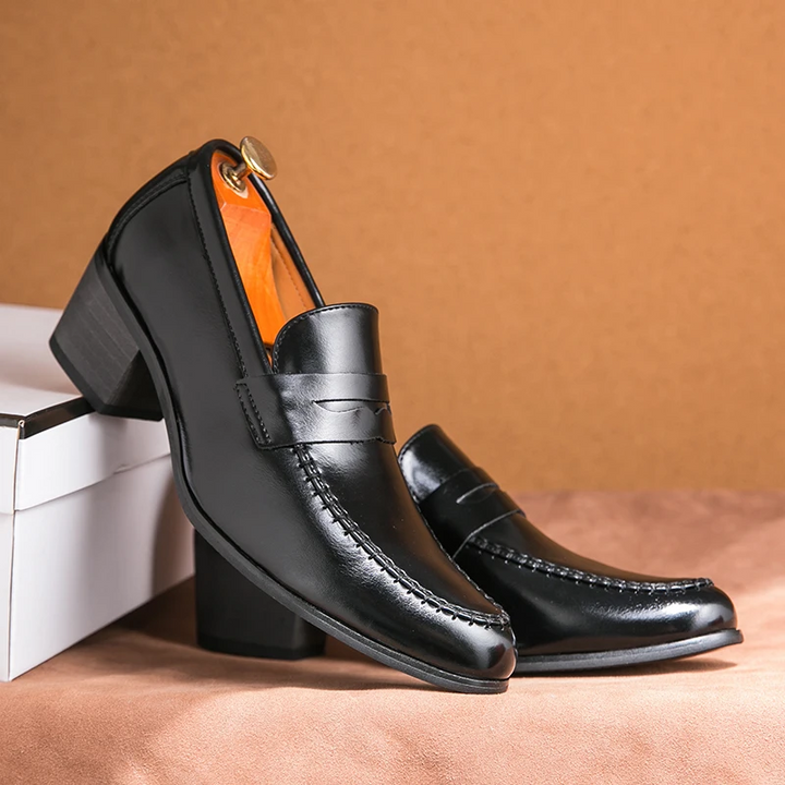 Slip-On Loafers with Stitched Detailing for Men