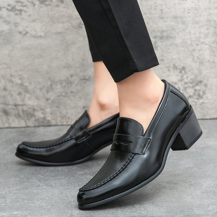 Slip-On Loafers with Stitched Detailing for Men