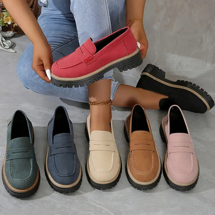 Slip-On Suede Loafers for Women