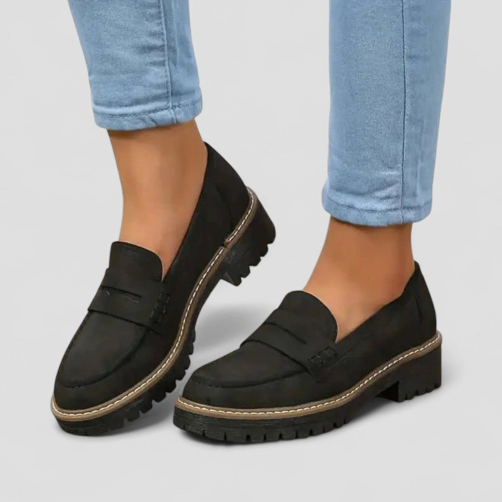 Slip-On Suede Loafers for Women