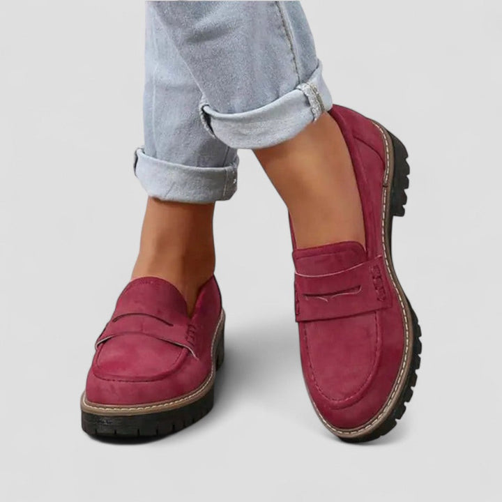 Slip-On Suede Loafers for Women
