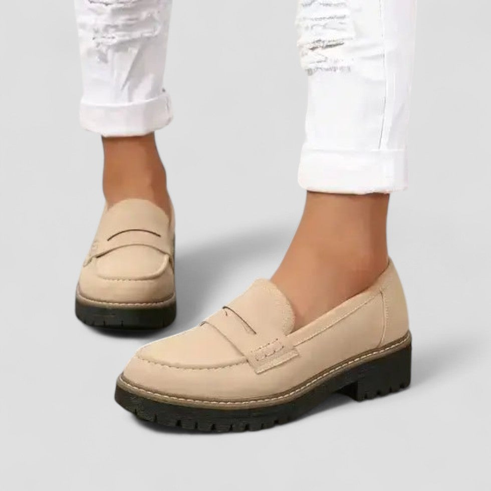 Slip-On Suede Loafers for Women