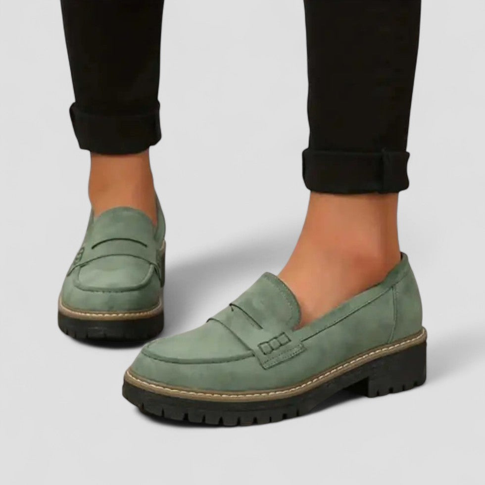 Slip-On Suede Loafers for Women