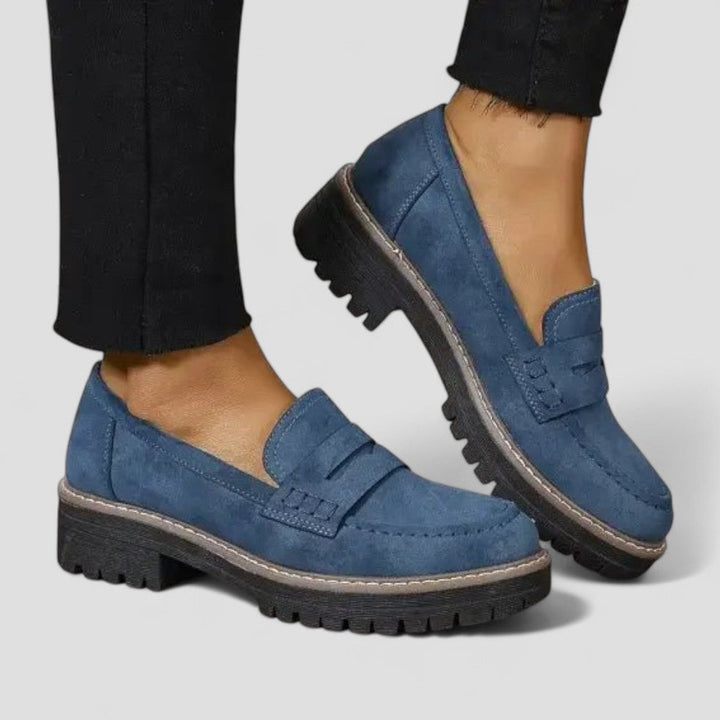 Slip-On Suede Loafers for Women