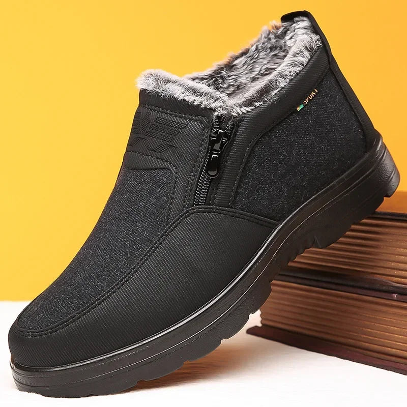 Sporty Men's Orthopedic Warm Snow Boots Waterproof Slip-resistant Winter