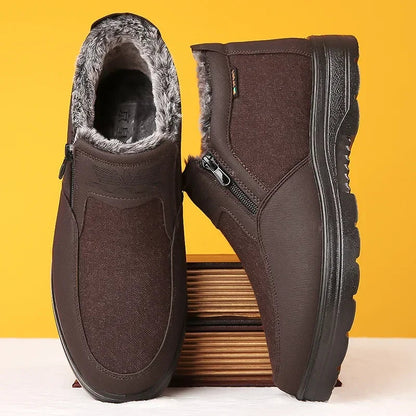 Sporty Men's Orthopedic Warm Snow Boots Waterproof Slip-resistant Winter