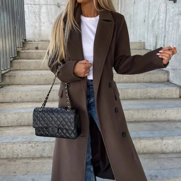 Structured Long Overcoat for Women