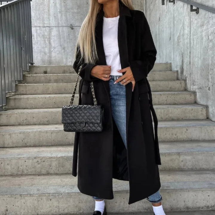 Structured Long Overcoat for Women