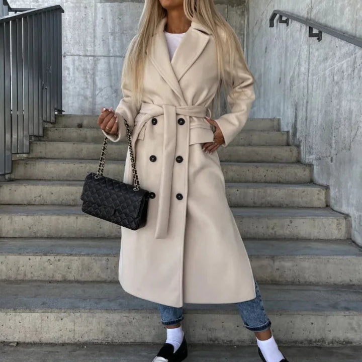 Structured Long Overcoat for Women