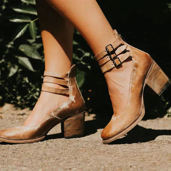 Stylish Pumps With Ankle Strap For Women