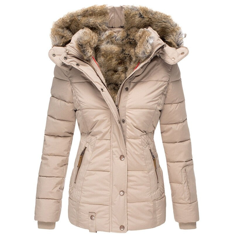 Ruzda | Stylish Winter Coat with Fur Lining for Women