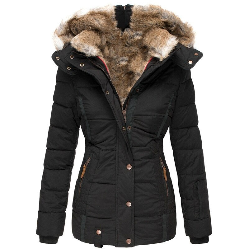 Ruzda | Stylish Winter Coat with Fur Lining for Women