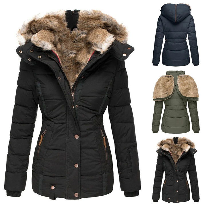 Stylish Winter Coat With Fur Lining for Women