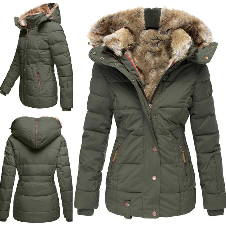 Stylish Winter Coat With Fur Lining for Women