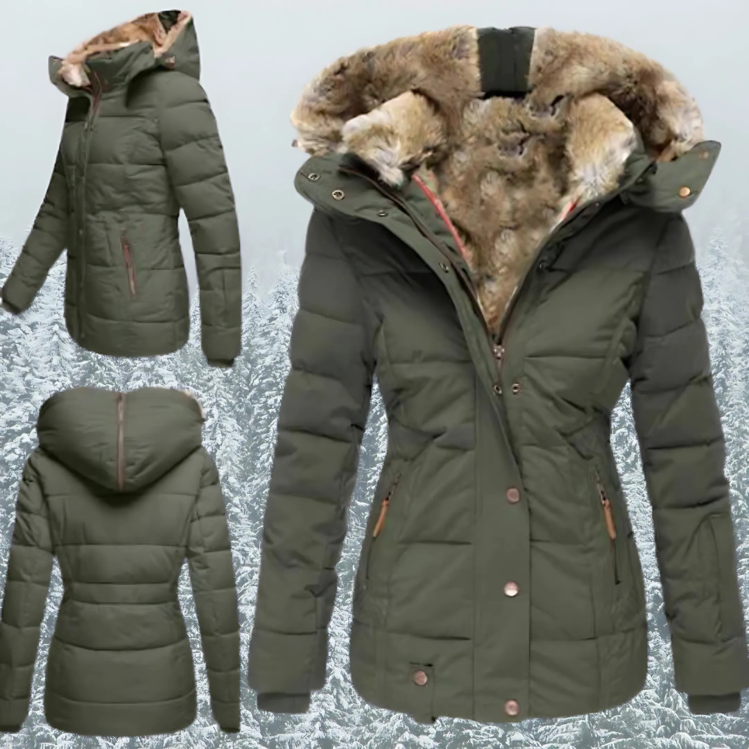 Stylish Winter Coat With Fur Lining for Women