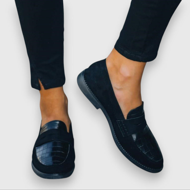 Textured Slip-On Loafers for Women