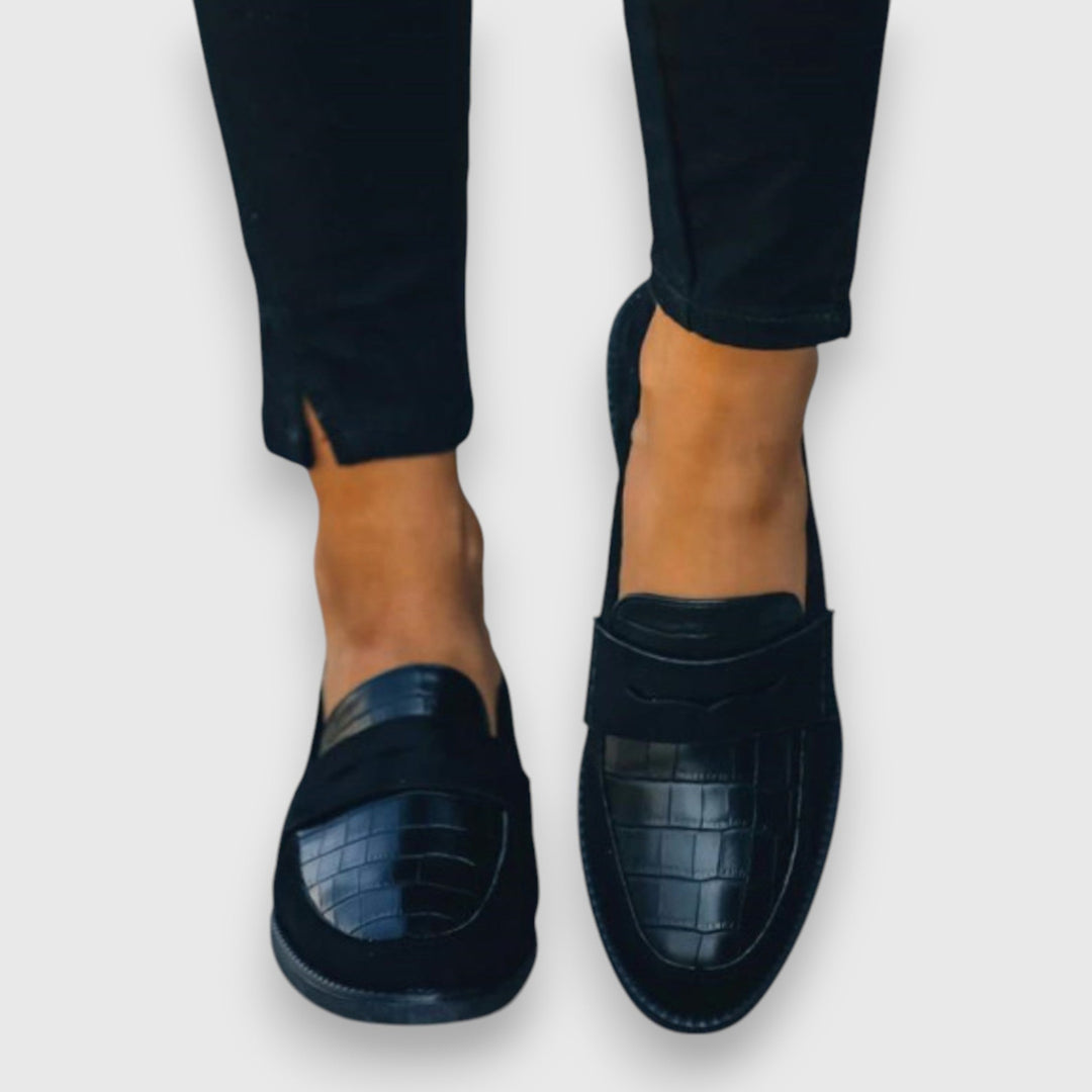 Textured Slip-On Loafers for Women