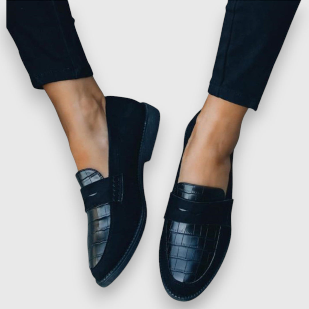 Textured Slip-On Loafers for Women
