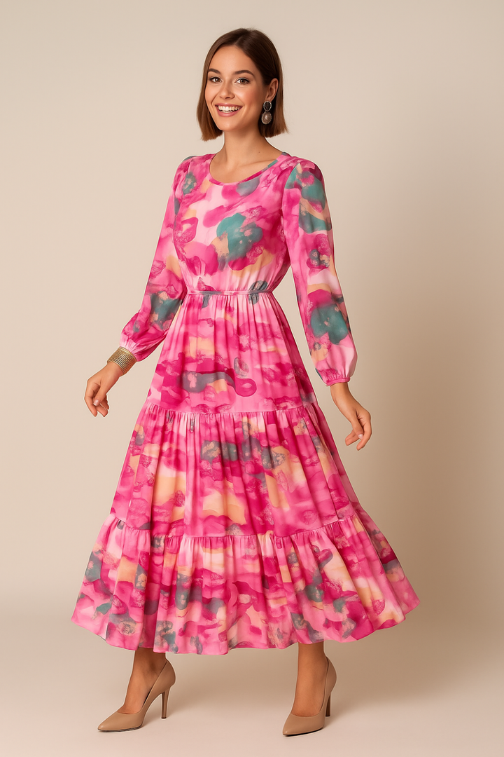 Tiered Midi Dress Women