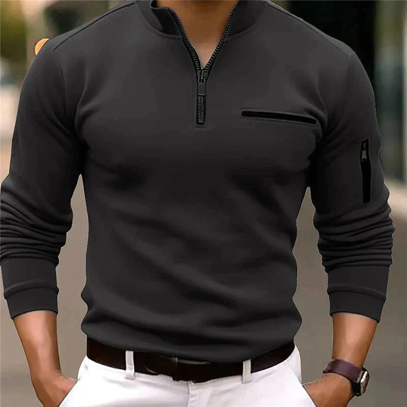Tovas | Men's Quarter Zip Polo Shirt