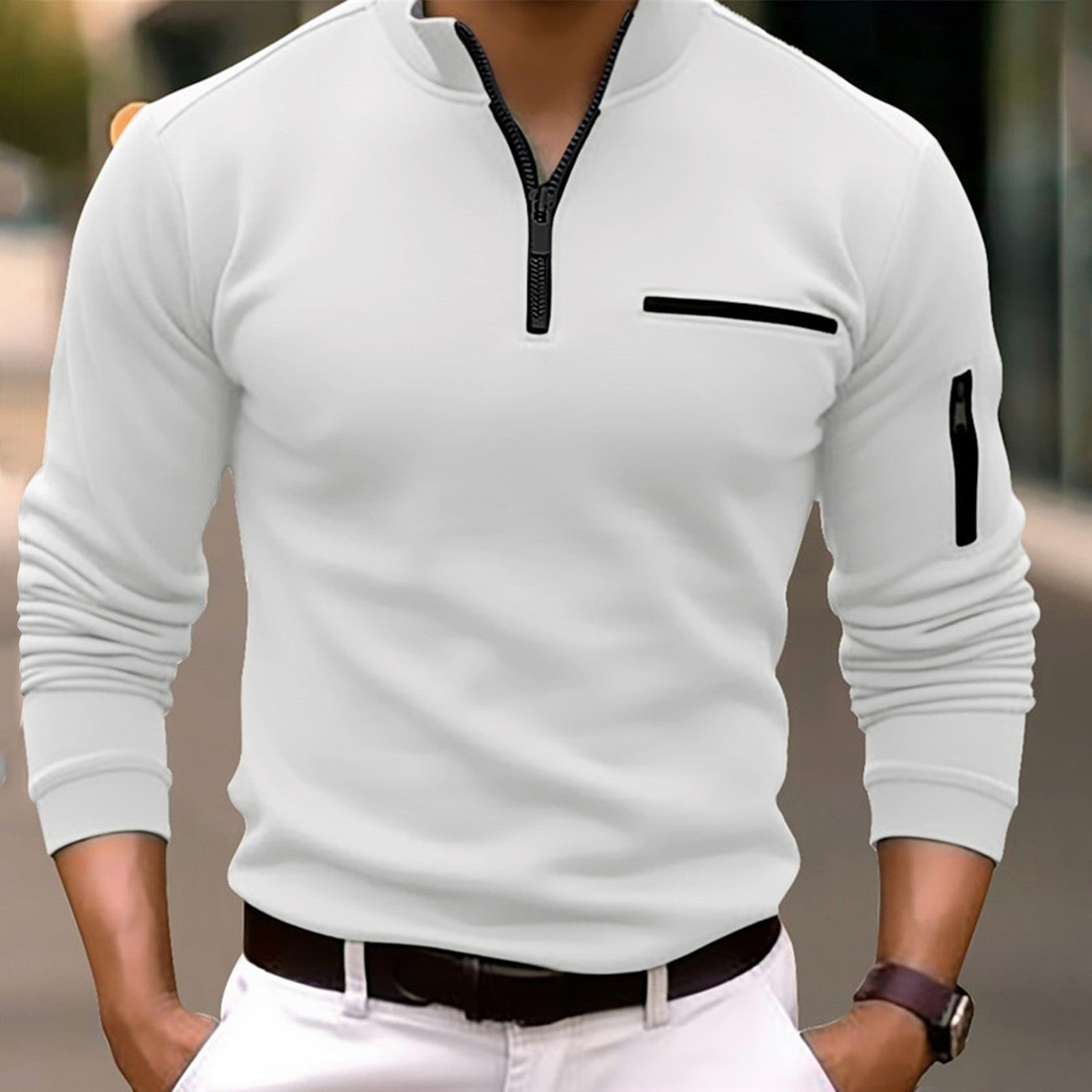 Tovas | Men's Quarter Zip Polo Shirt