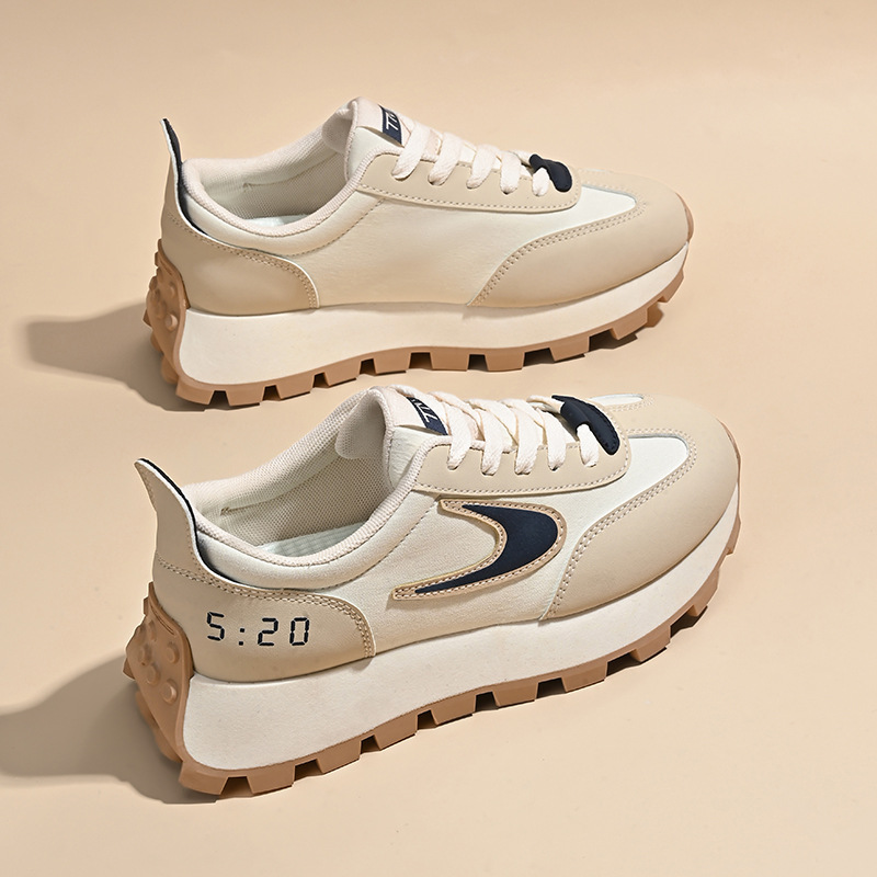Tricolor Women's Sneakers With Modern Design - Sneakers