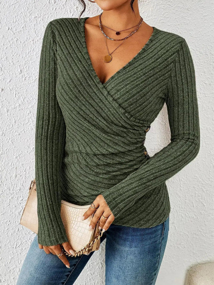 Tucking Long Sleeve Top for Women